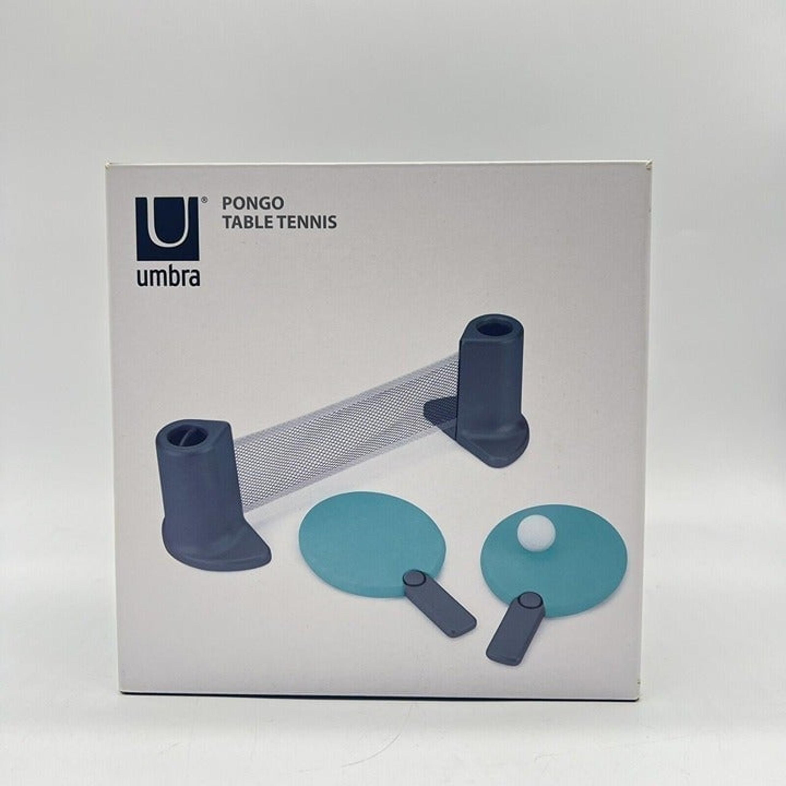 Umbra Pongo Table Tennis Portable Table Ping Pong Ball Set Extendable Green Used