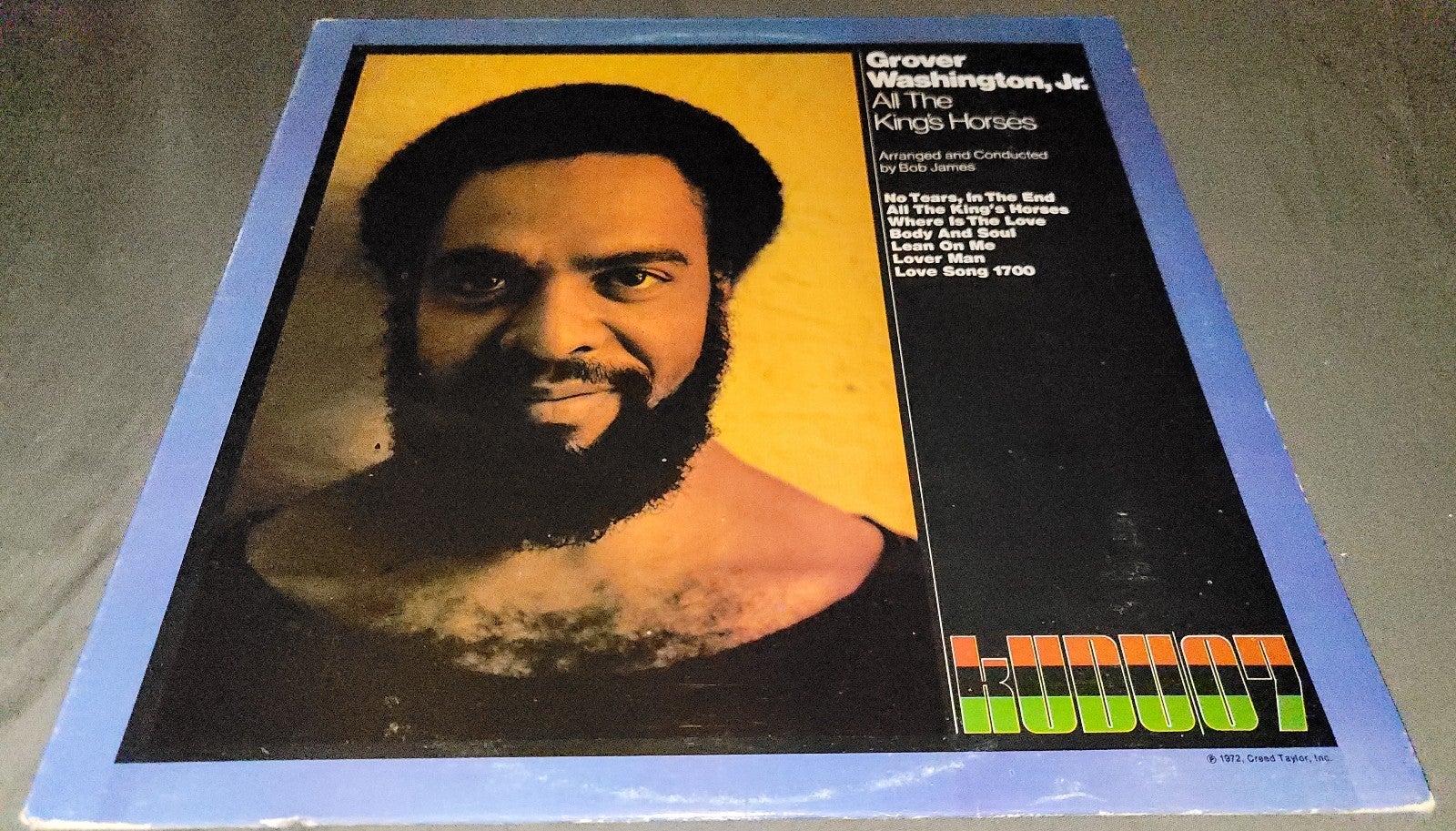 GROVER WASHINGTON JR ~ALL THE KINGS HORSES~1972 KUDU LABEL ~VINYL LP