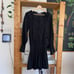 Ramy Brook Black Lane Shirred Waist Dress