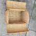 VTG Wicker Picnic Basket Garden Kitchen Home Decor