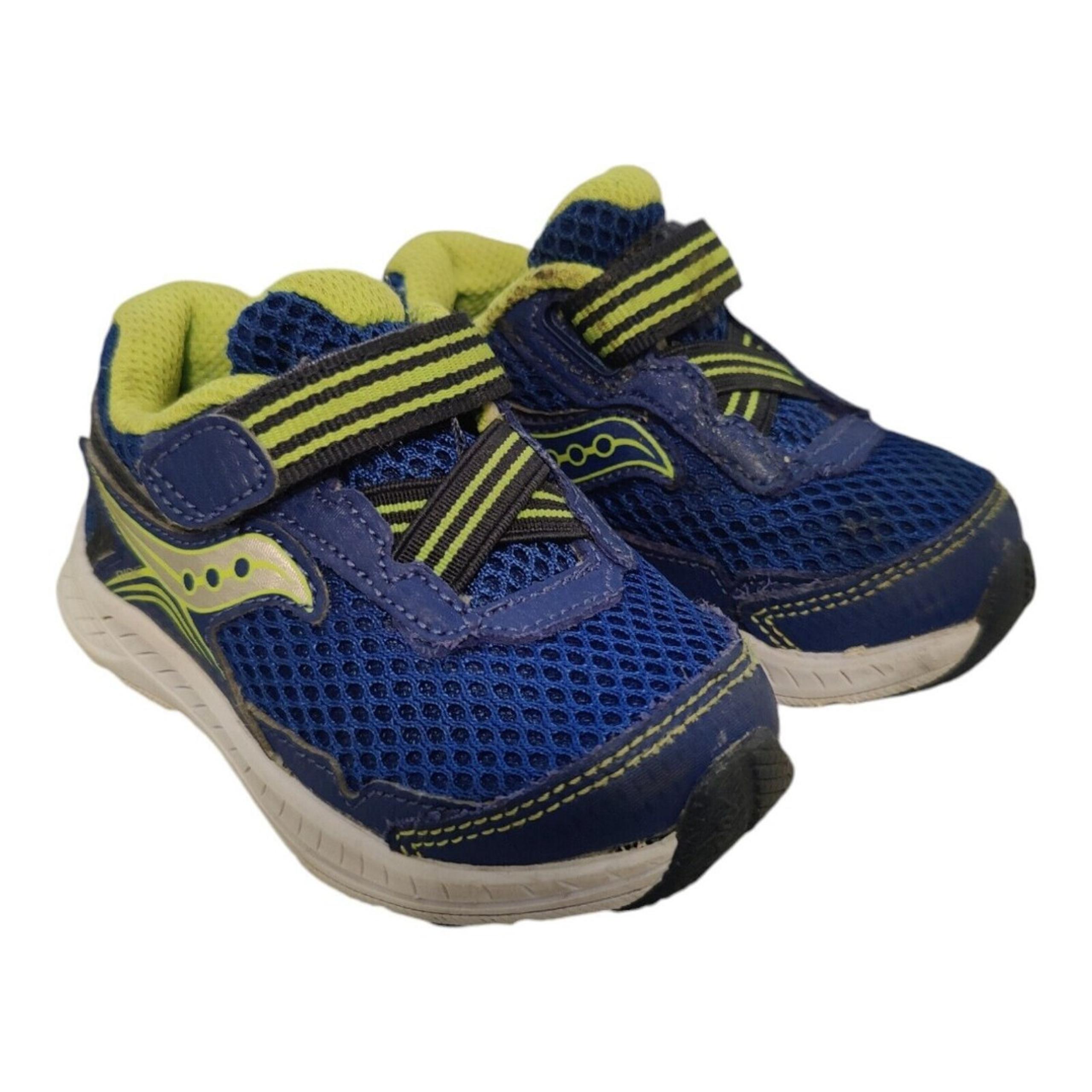 Saucony Ride Toddler Sneakers Blue/Green Junior/Little kids, Boys Shoes Size 5W