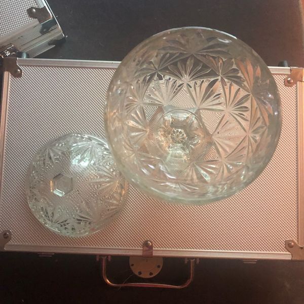 Teleflora crystal egg shaped container