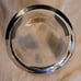 Cera Vintage Mid Century Modern MCM Glass Ice Bucket Gold Black Coins Dollars