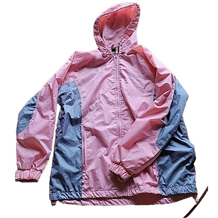 Mackinac Island Womens Med* Windbreaker Jacket Pink Hood Prairie Mountain READ