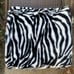 Zebra comforter faux fur bed cover