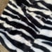 Zebra comforter faux fur bed cover