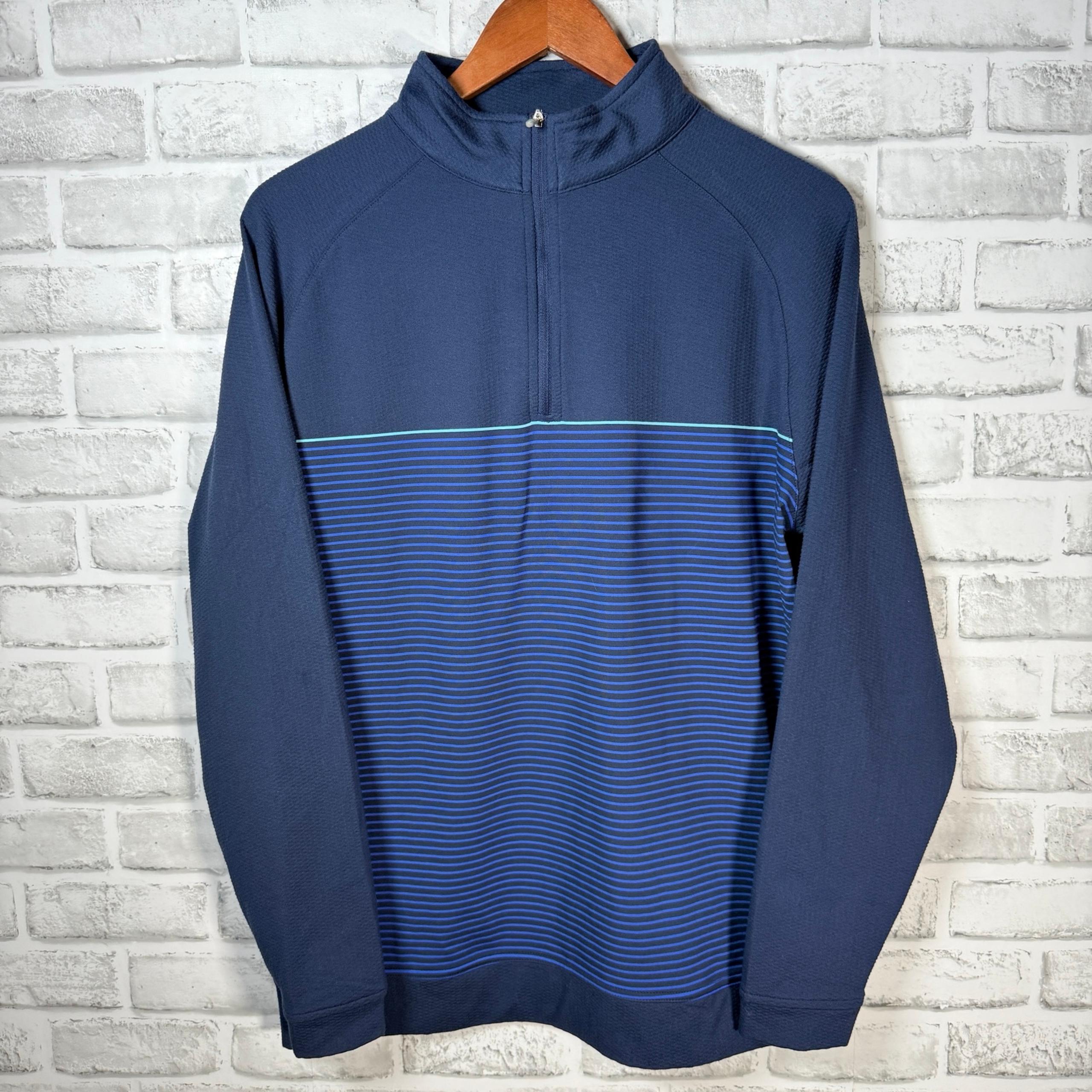 Peter Millar Blue Half-Zip Athletic Jacket Mens Size M