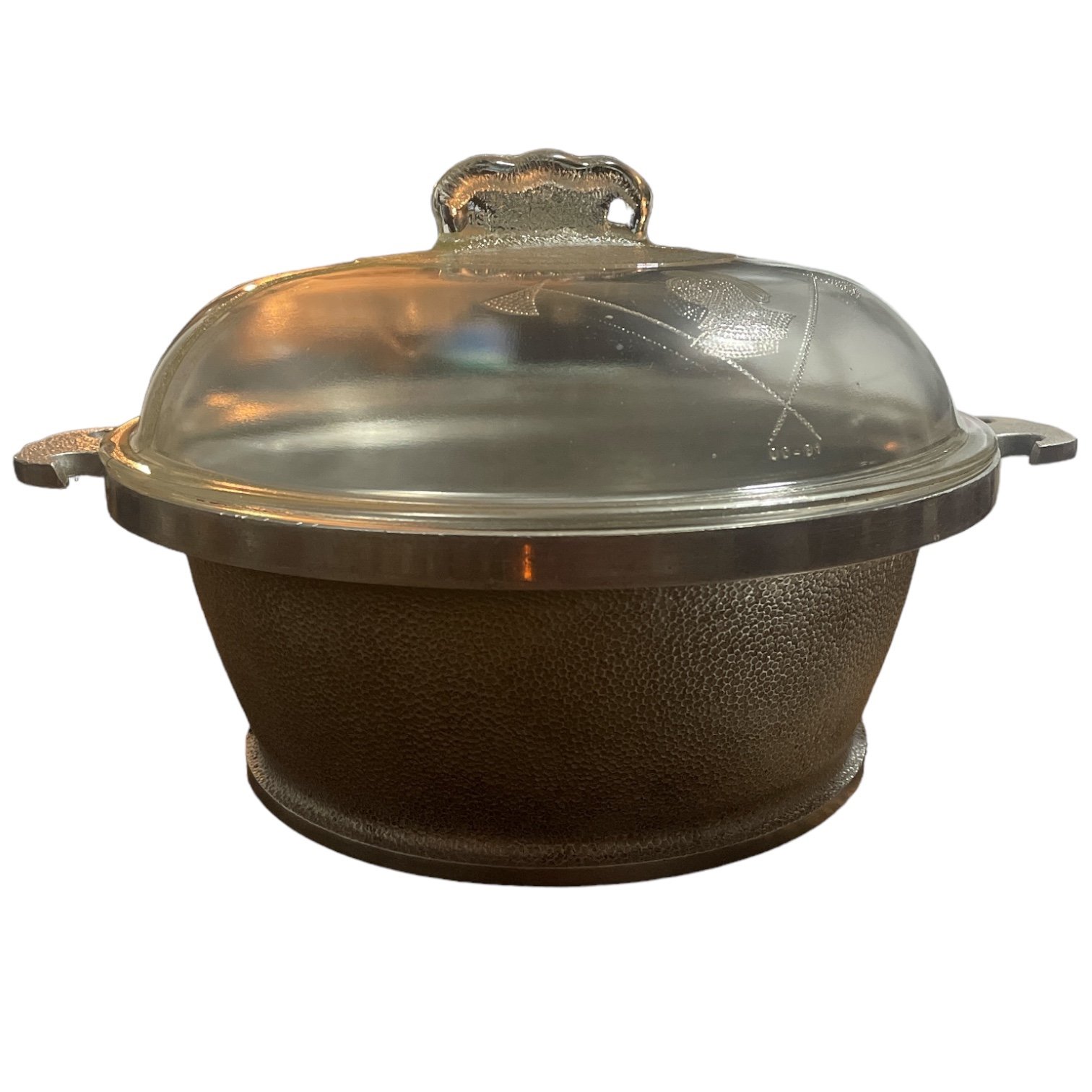 Vintage Guardian Service 9”x4” Casserole Dutch Oven with glass lid