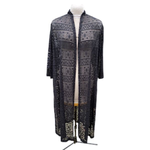 NWT Nygard Swim Coverup Open Front Long Sleeve Sz. 1X Lace Plus