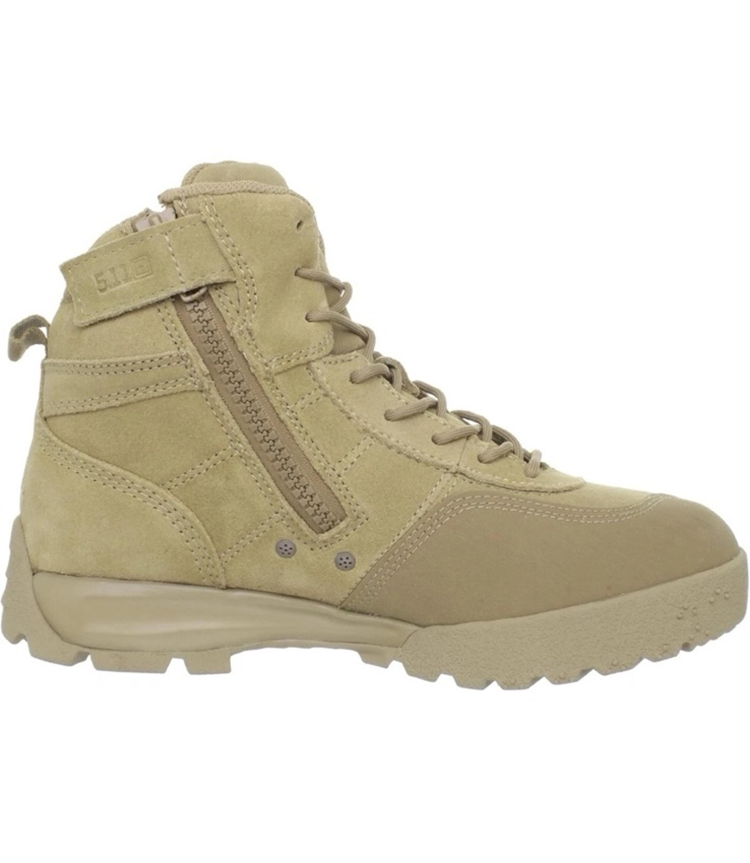 5.11 HRT Advance Men's Tactical Boot Low Side Zip, Coyote Brown Suede
