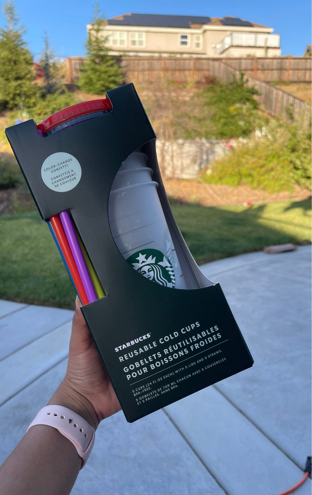 Starbucks Color Changing confetti