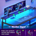 L Shaped Gaming Desk, 51 Computer Desk with Storage Shelves