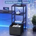 L Shaped Gaming Desk, 51 Computer Desk with Storage Shelves