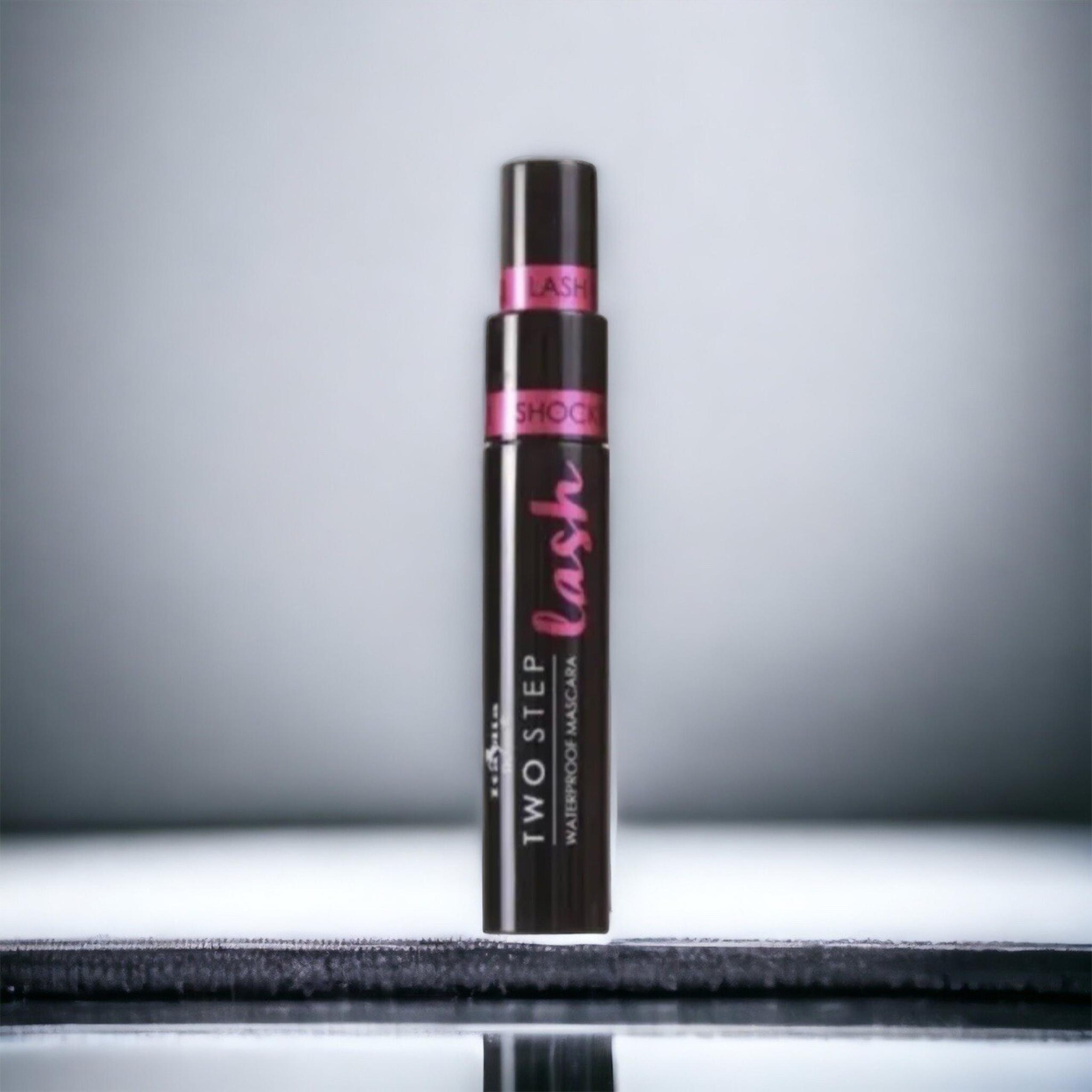 Italia Deluxe Shock Lash 2-Step Mascara – Waterproof Black Volume & Lengthening