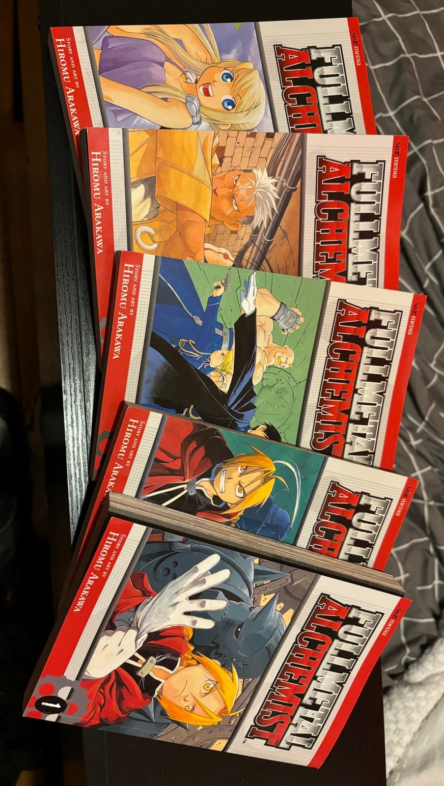 Manga lot vol 1-5 of Fullmetal Alchemist