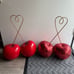 JUMBO HUGE Oversized Rare Valentines Disco Double Cherries Cherry Decor Set of 2