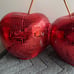 JUMBO HUGE Oversized Rare Valentines Disco Double Cherries Cherry Decor Set of 2