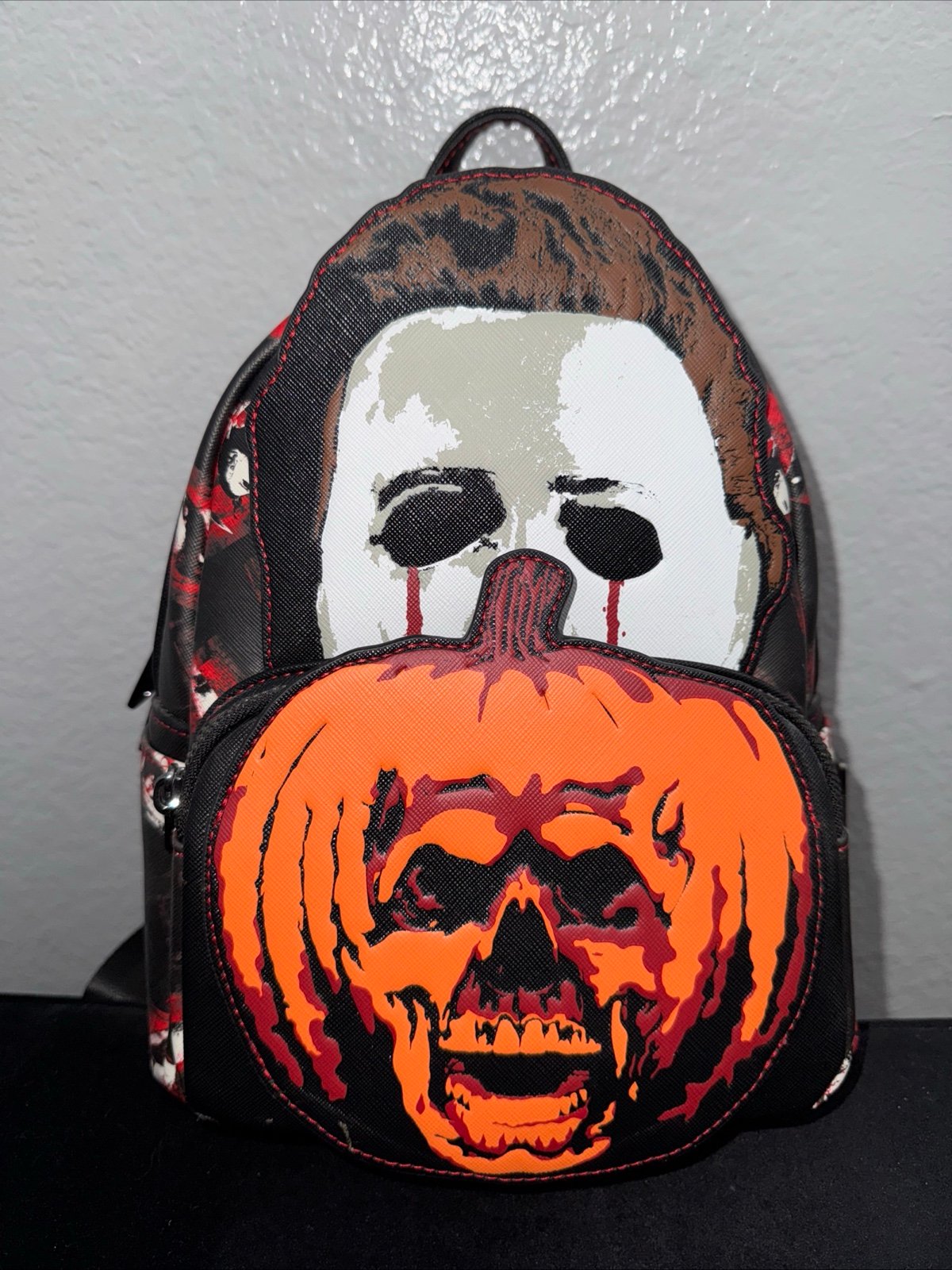 Loungefly Halloween II Michael Myers Pumpkin Mini Backpack NWT