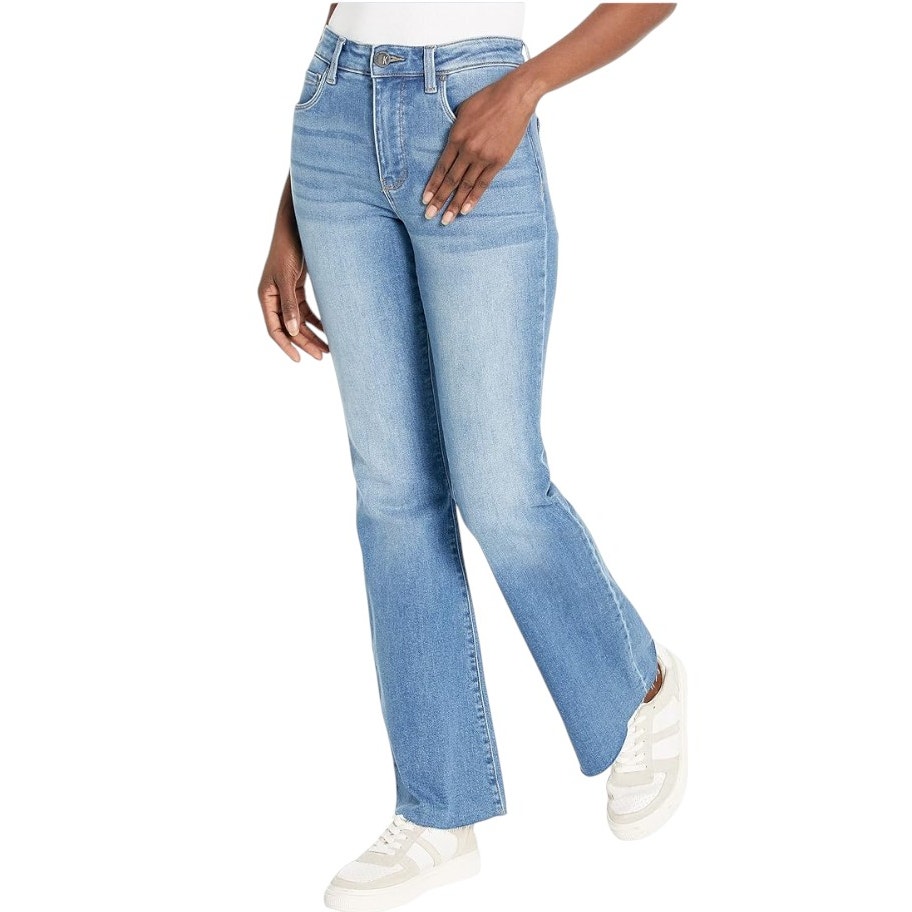 Kut from the Kloth Ana High Rise Fab Ab Flare Jeans Light Wash Womens Size 6 NWT