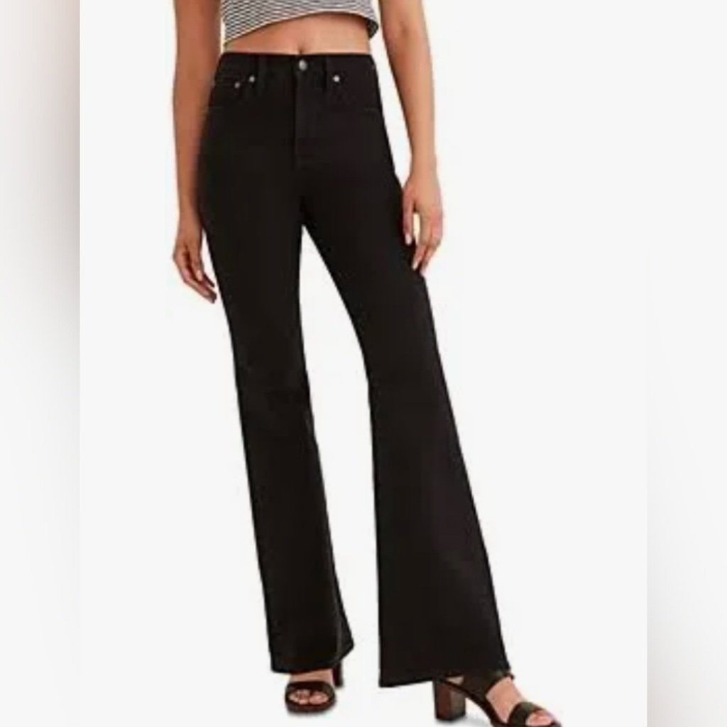 Madewell black the perfect vintage flare jeans size 32