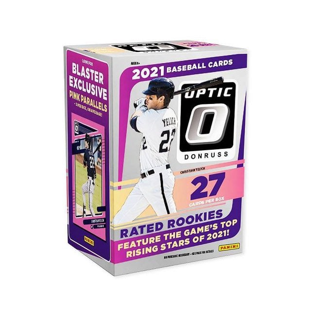 LOT OF TWO 2021 Panini Donruss Optic Baseball Trading Card Blaster Box