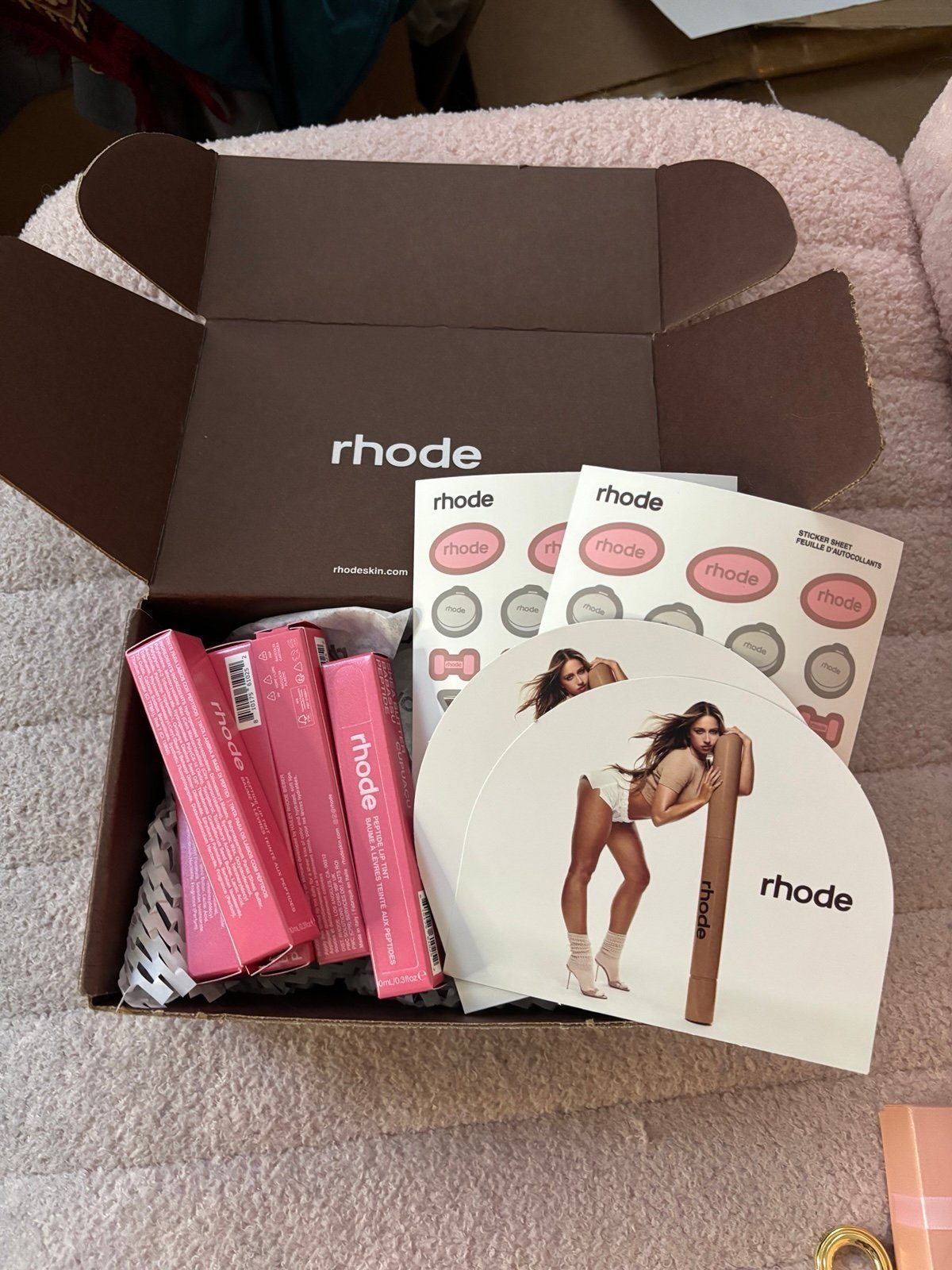 Rhode lip tint with sticker sheet