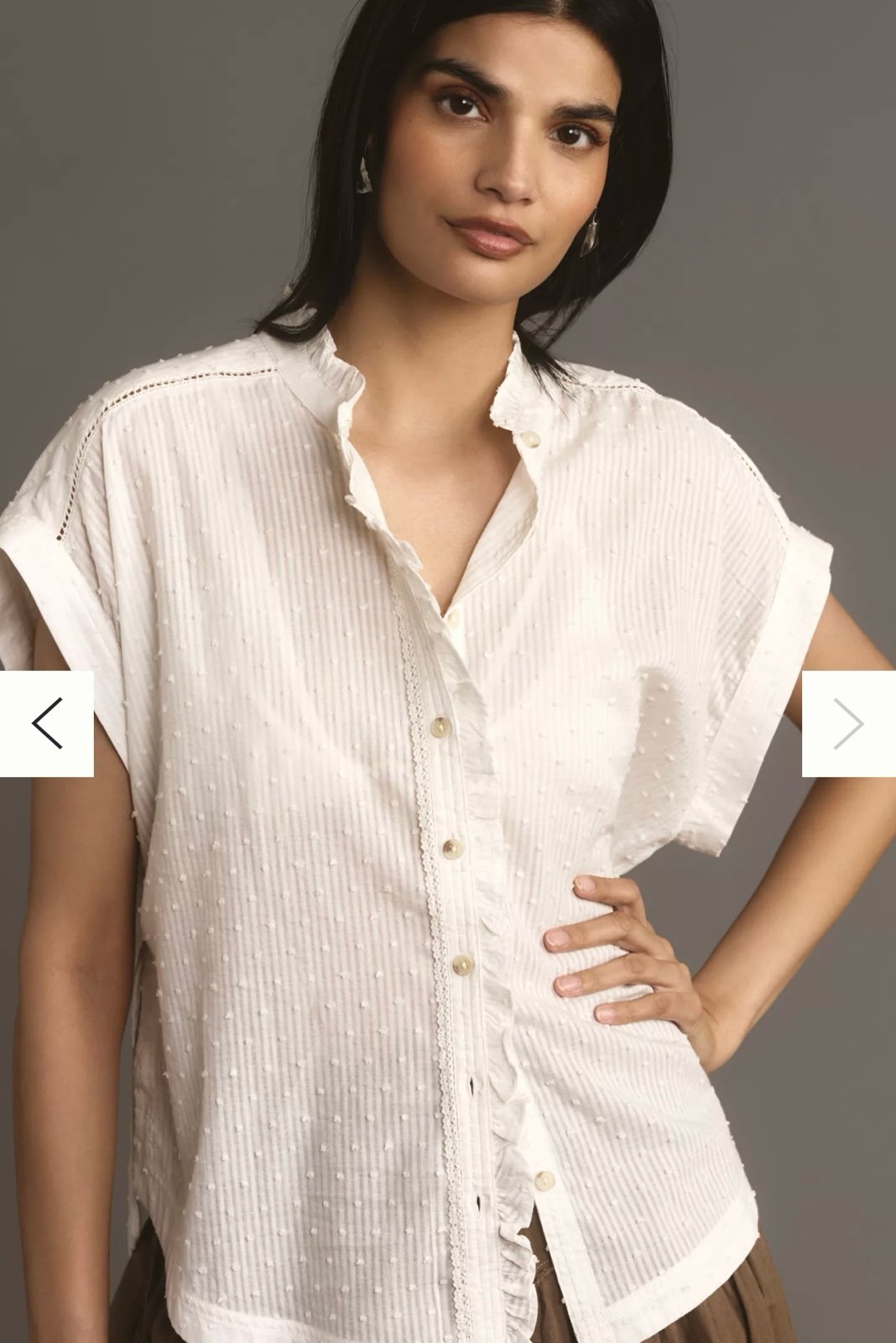 Anthropologie Pilcro Oversized Ruffled Blouse XS
