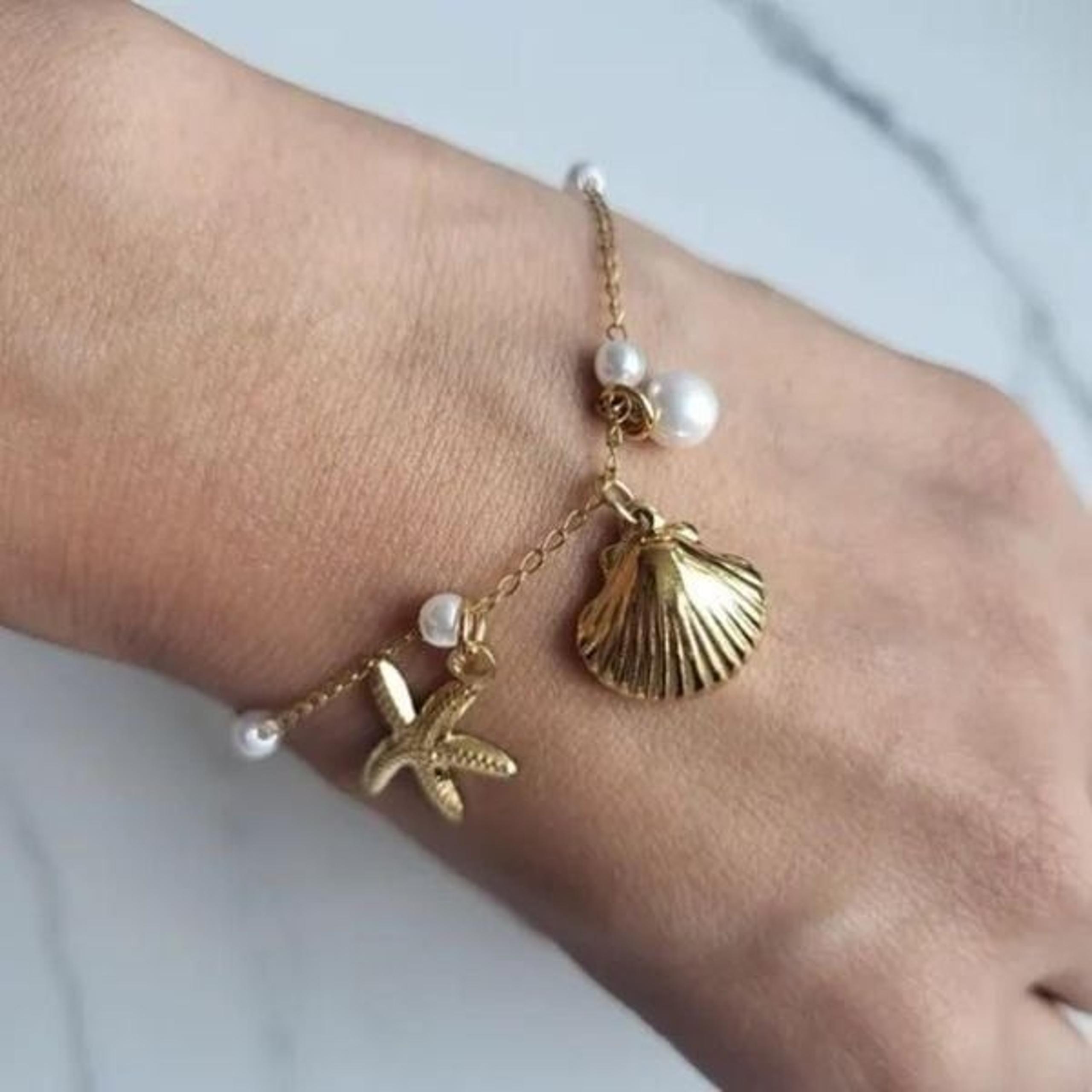 Boho pearl bracelet #1329