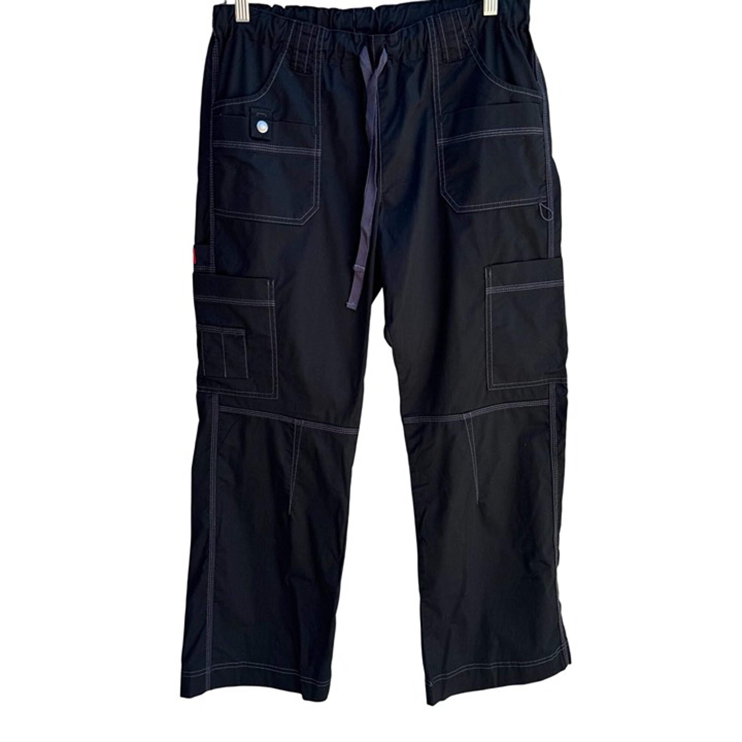 Dickies Mens Black Utility Gen Flex Contrast Stitching Cargo Scrub Pant 857455 M