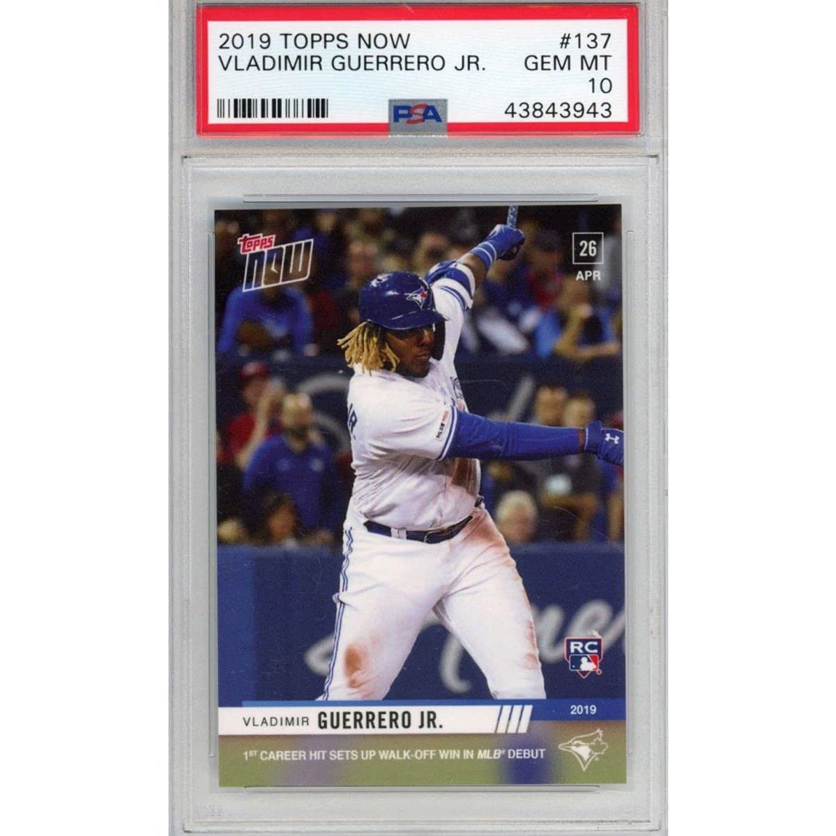 Graded 2019 Topps Now Vladimir Vlad Guerrero Jr. #137 Rookie Card PSA 10