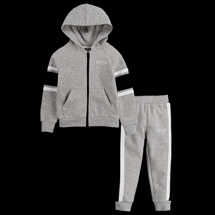 Nike Air Full-Zip Hoodie Boy's Grey Set