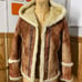 VINTAGE SKEA faux leather/fur jacket S/M