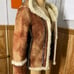 VINTAGE SKEA faux leather/fur jacket S/M