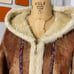 VINTAGE SKEA faux leather/fur jacket S/M
