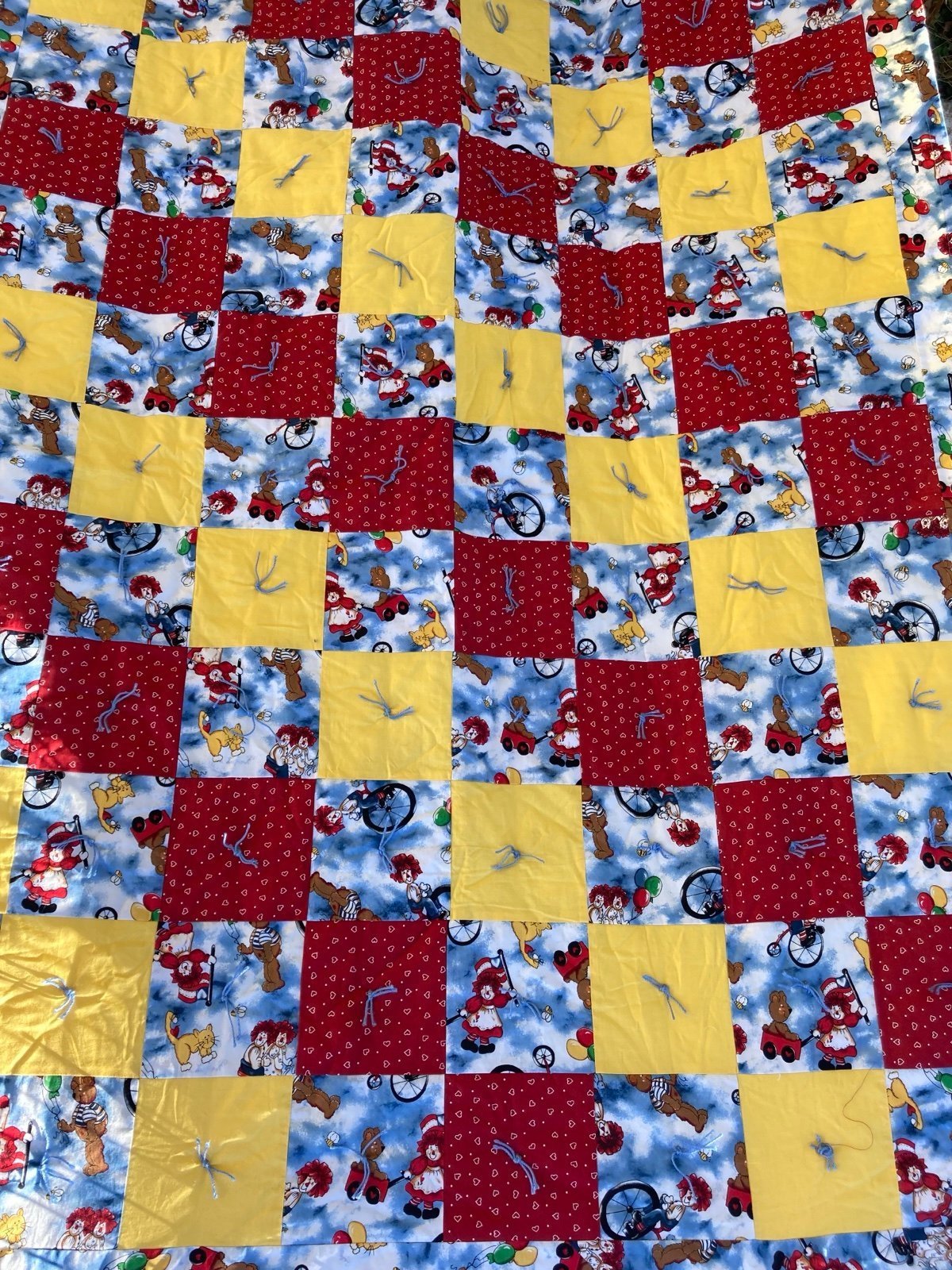 From Holl 44x58 New Raggedy Ann Personal Size Patchwork Handmade Quilt