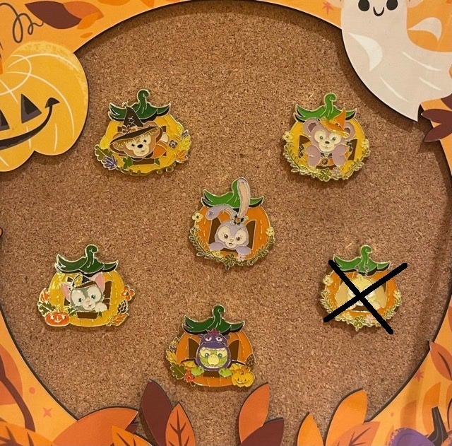 DISNEY Shanghai - Duffy and Friends Halloween Pin Set
