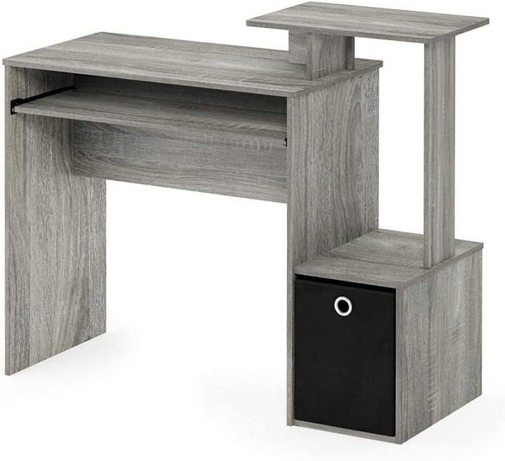 Multipurpose Home Office Computer Writing Desk, French Oak Grey