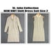 St. John Collection Dress Suit Size 2 Mocha Ivory Shift 2 Piece Dress Jacket NEW