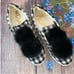 Sam Edelman Pom Pom Sneaker Black White Check size 6