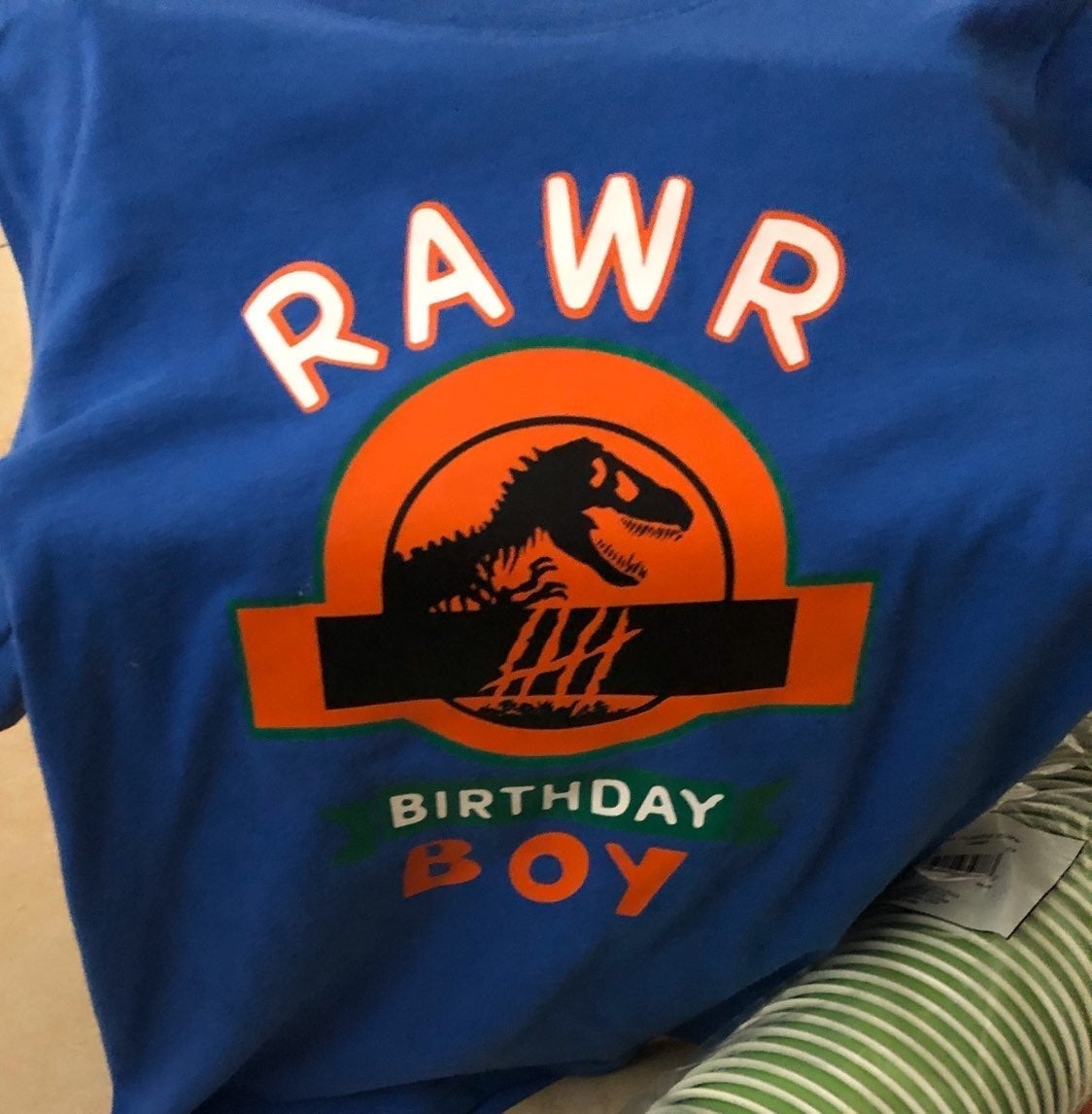 Birthday party dinosaur decor/goodie bag