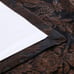 Set of 2 panels Indigo & Luxe Brocade Damask Black & Copper Curtains 52x108