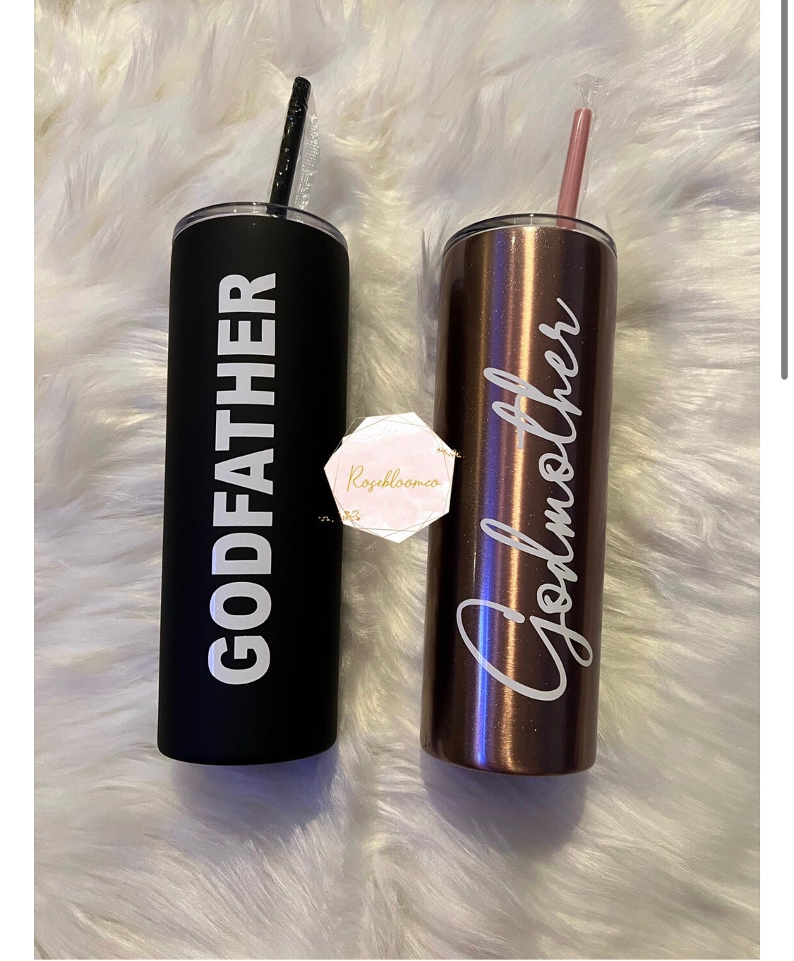 Godparents tumblers set