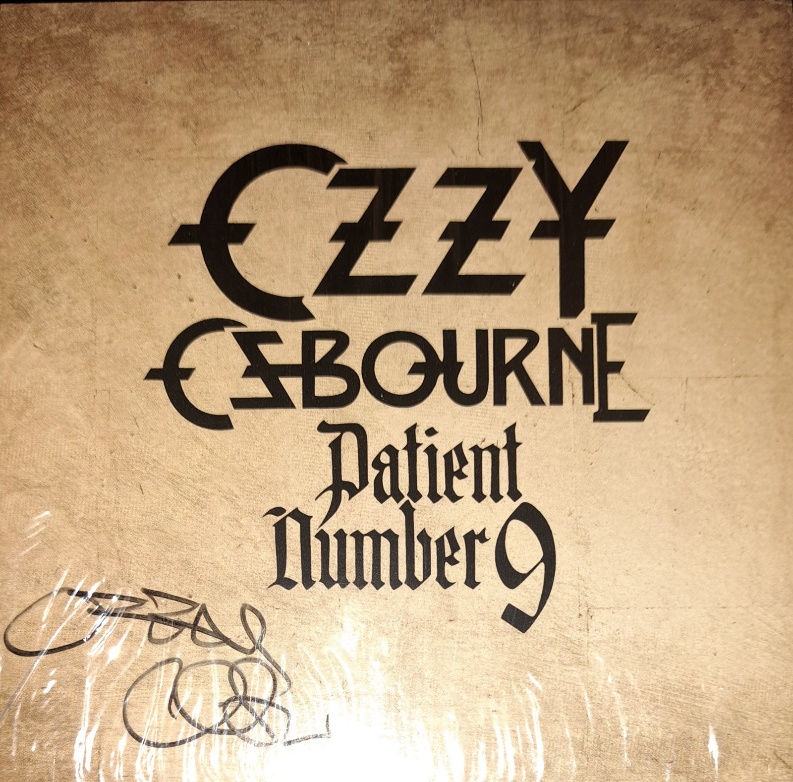OZZY OSBOURNE AUTOGRAPHED PATIENT NUMBER 9 CD