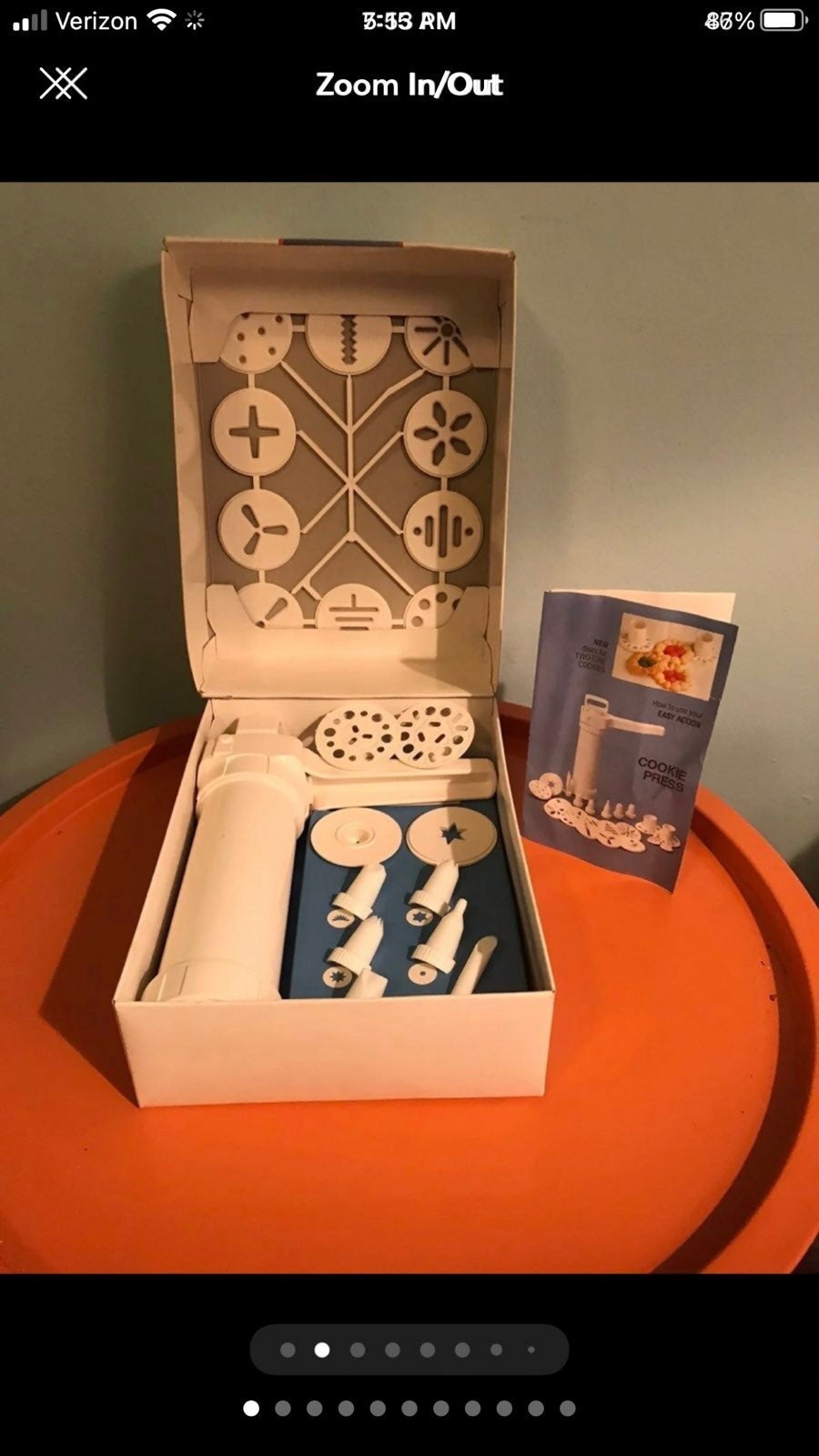 Easy action cookie press & food decorator