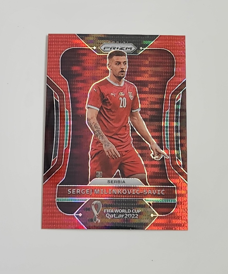 2022 Panini Prizm World Cup Red Mojo Prizm #260 - Sergej Milinkovic-Savic /99