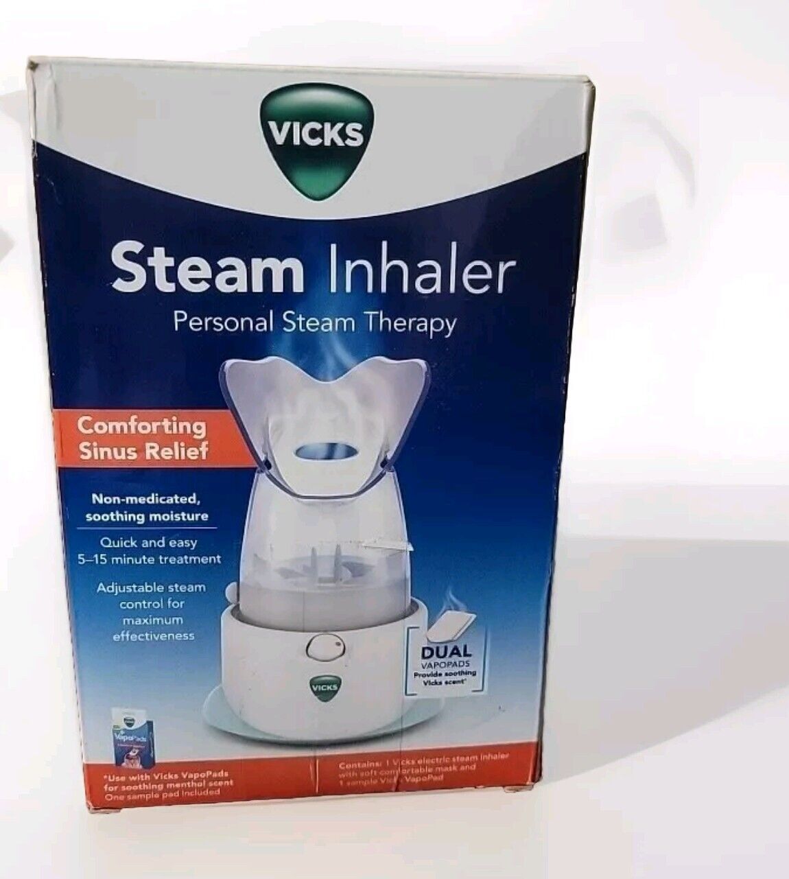 Vicks Steam Inhaler Personal Therapy for Sinus Allergy Relief New in Box V1200