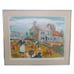 ALOIS LECOQUE Art Print HARVEST IN BRITANNY Dutch Farm Seascape 28.5 x23.5