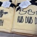 NWT RAE DUNN yellow hand towel set 4