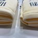 NWT RAE DUNN yellow hand towel set 4