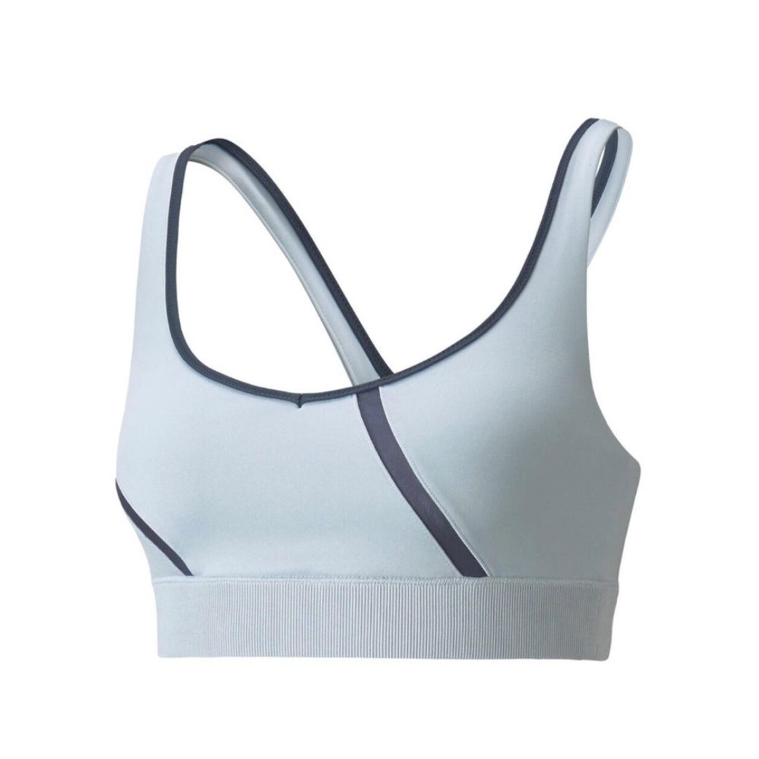 Puma Blue Exhale Mesh Curve Sports Bra